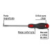 Desarmador plano 5/16" x 6" mango Comfort Grip, PRETUL