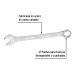 Llave combinada 17 mm x 210 mm de largo, PRETUL