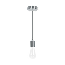 Socket colgante metálico, satín, VOLTECK