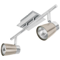 Luminario de sobreponer con 2 spots base GU10, VOLTECK