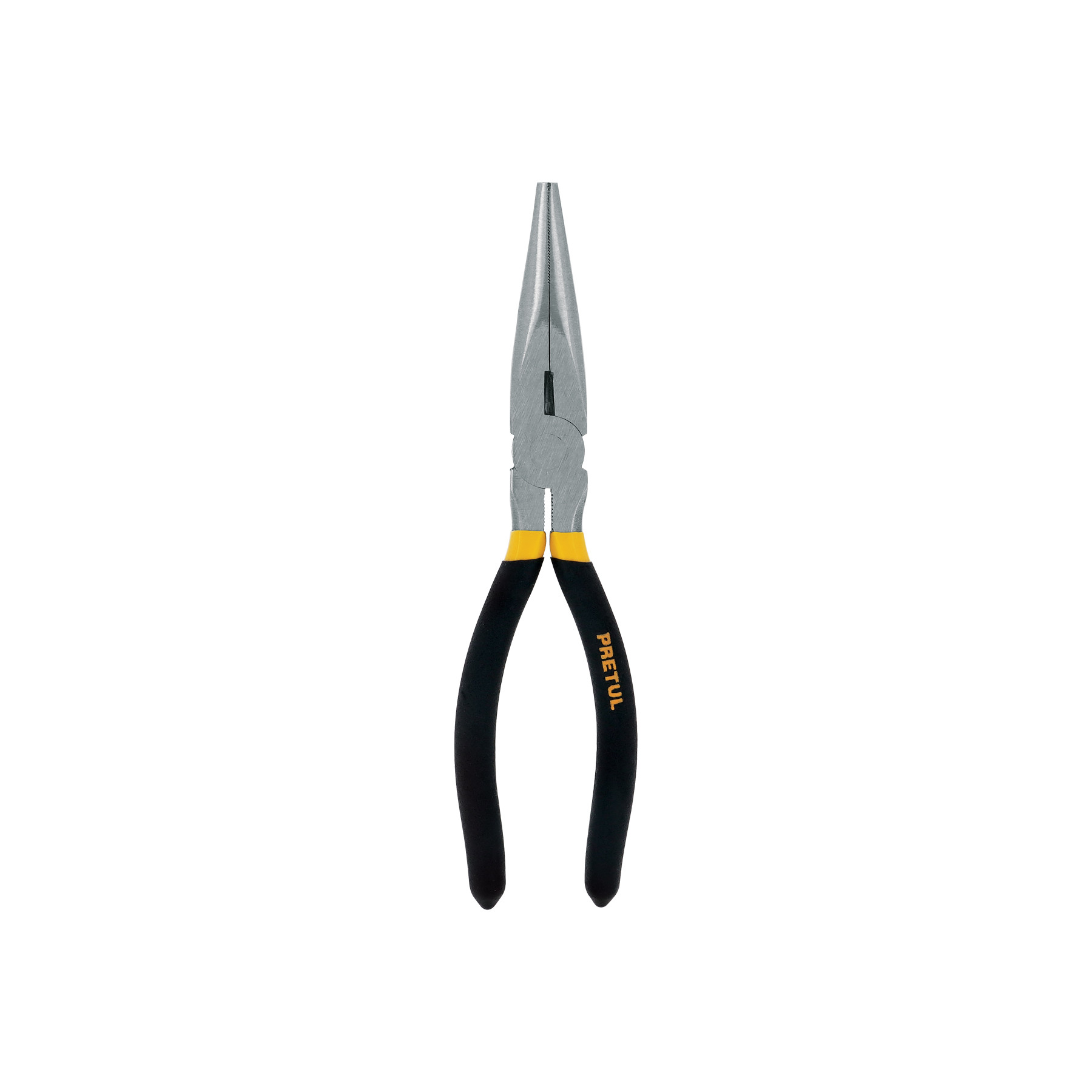 Pinza de punta y corte 8" mango de PVC, PRETUL