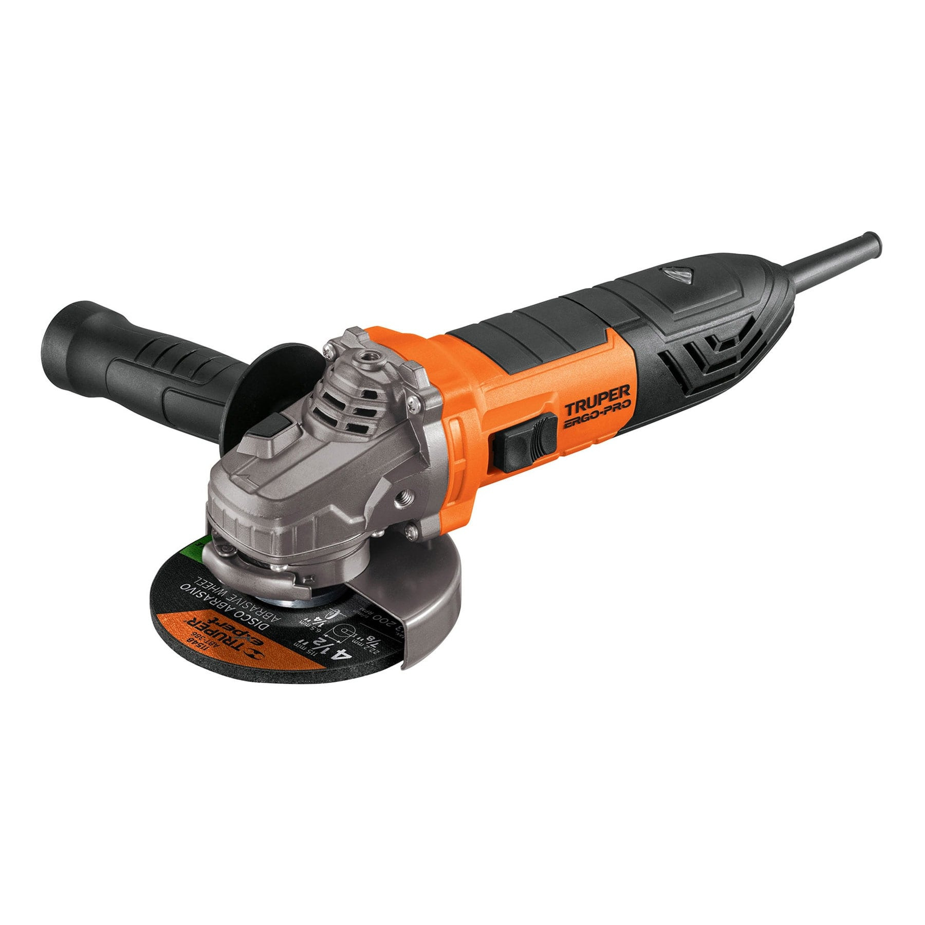 Esmeriladora angular 4-1/2", 950W, TRUPER ERGO PRO