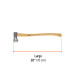 Hacha para rajar madera 2-1/4 lb, mango hickory 28", TRUPER