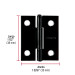 Bisagra rectangular 1-1/2" negra, HERMEX