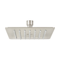 Regadera cuadrada 6", acero inox, sin brazo, satín, TÚBIG