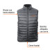 Chaleco de plumas ligero para hombre, gris, EG, TRUPER