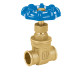 Válvula de compuerta de latón soldable de 1/2", FOSET