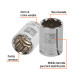 Dado de 13/16", 12 puntas, cuadro 1/2", TRUPER
