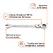 Llave combinada con matraca 10 mm flexible, EXPERT