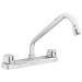 Mezcladora 8" fregadero cromo, cuello largo,compresión,BASIC