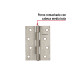 Bisagra rectangular 4" acero inoxidable, HERMEX