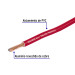 Rollo de 100 metros de cable THW CCA 8 AWG rojo, BASIC