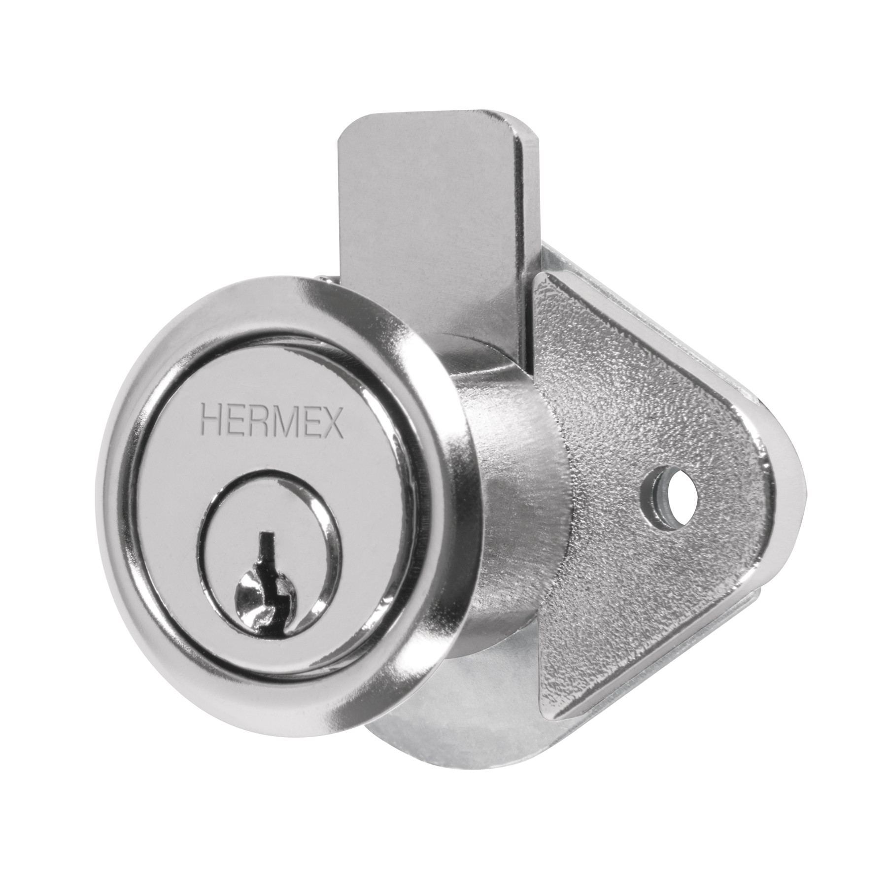 Cerradura para mueble, modelo 21, cromo, HERMEX