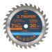 Disco sierra 7- 1/4" para madera, 30 dientes centro 5/8"