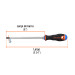 Desarmador de cruz 3/8" x 8" mango Comfort Grip, TRUPER