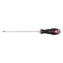 Desarmador de cruz 1/4" x 8" mango Comfort Grip, TRUPER