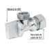 Llave angular 1/2", 1/4 de vuelta, barrilito, FOSET