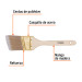 Brocha cerdas sintéticas 2-1/2" corte angular, mango madera