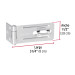 Portacandado de acero galvanizado 3-1/4", HERMEX