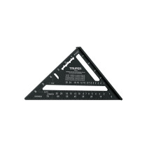 Escuadra 7" de aluminio color negro, p/muros de yeso, Truper