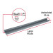 Guardapolvo con funda 95 cm, gris, HERMEX