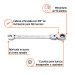 Llave combinada con matraca 3/8" flexible, EXPERT