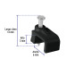 Bolsa con 20 grapas negras de 3 x 6 mm para cable plano
