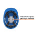 Casco de seguridad, ajuste de matraca, azul, TRUPER