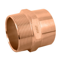 Conector de cobre, rosca exterior 2", FOSET