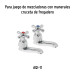 Bolsa con 2 cartuchos cerámicos para llave AQI-11, FOSET