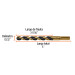 Broca HSS 13/32" Trugold para metal, TRUPER EXPERT