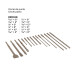 Juego de 15 brocas y cinceles SDS Plus en estuche, TRUPER