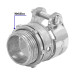 Conector recto 3/4" para tubo flexible metálico, VOLTECK