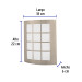 Arbotante LED exterior 15 W 3000K, 18x22 cm, VOLTECK