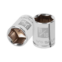 Dado de 11/16", 6 puntas, cuadro 3/8", TRUPER