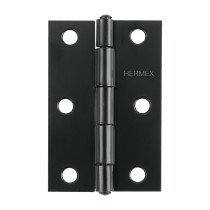 Bisagra rectangular 3" negra, Hermex