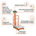 Báscula electrónica de plataforma, 200 kg, inoxidable TRUPER