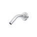 Brazo de acero cromado y chapetón de acero inox p/regadera