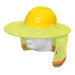 Protector solar plegable para casco, verde con reflejante
