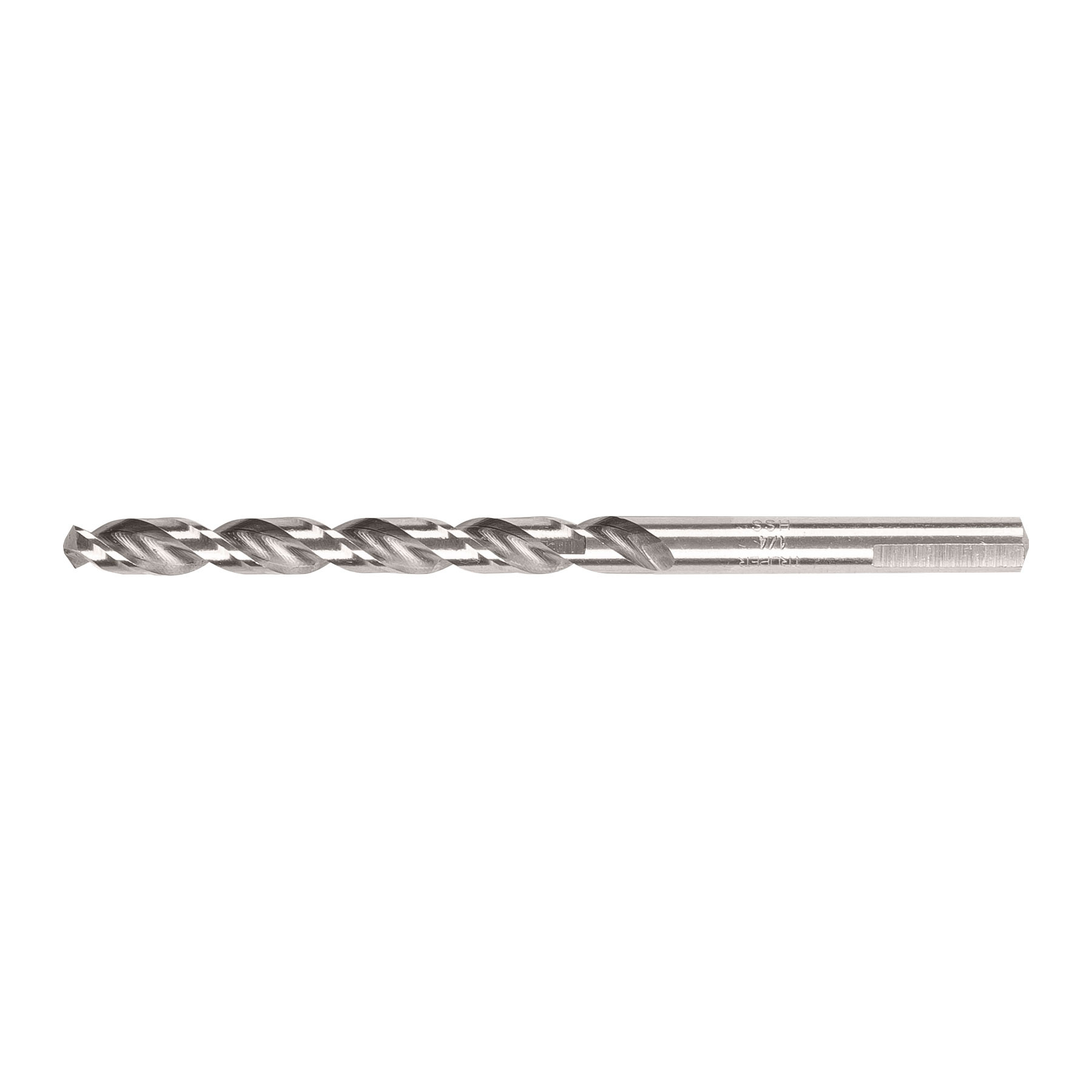 Broca HSS 1/4" Trusilver para metal, Truper