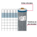 Rollo de 30 m x 1.05 m de malla mosquitera plástica gris