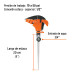 Aspersor plástico 11", una vía, estaca metálica, TRUPER