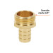Conector 5/8" macho de latón sólido para manguera, TRUPER