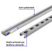 Perfil monocanal perforado de 3 m, 4 x 2 cm cal. 16, VOLTECK