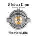 Pistola para pintar LVMP vaso aluminio, 2 mm, TRUPER