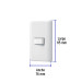 Placa armada con 1 interruptor sencillo, VOLTECK BASIC