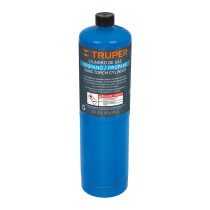 Cilindro de gas propano de 400g, azul, TRUPER