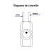 Interruptor de palanca con cable, 1 polo, on-off, VOLTECK