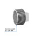Tapón macho 1-1/4" de acero galvanizado, FOSET
