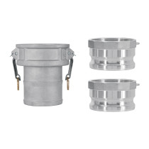 Juego de conexiones rápidas para manguera 4" para motobomba